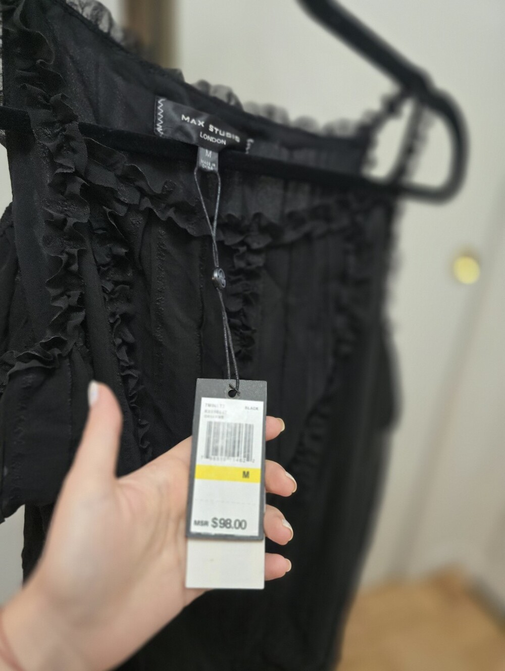 Max StidioMax Ruffle-Trim Cold-Shoulder Blouse - Picture 5 of 6